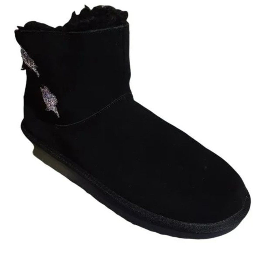 Koolaburra by UGG Koola Purple Stars Mini Youth Black Winter Boots Size 5